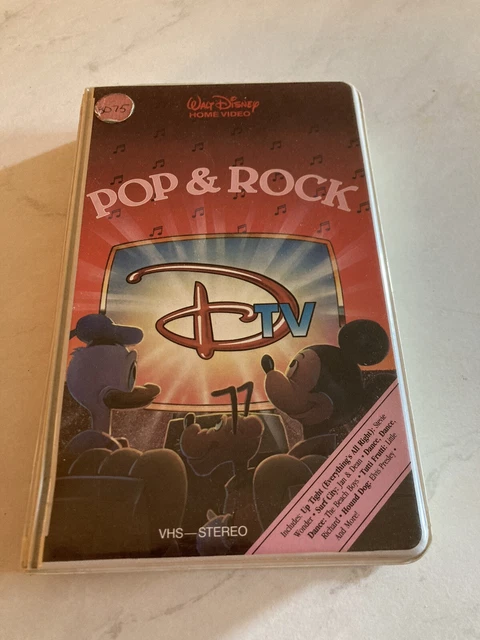 DISNEY VHS POP and Rock 1984 Animated Music Videos White Clam-shell ...