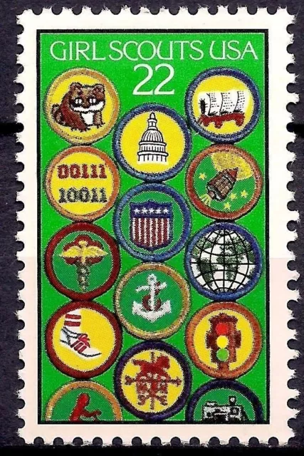 USA 1987 Girl Scouts Scouting Badges People Youth 1v MNH