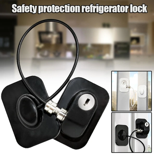 1pc Refrigerator Lock with Keys Fridge Cabinet Child Safety Childproof for Kids