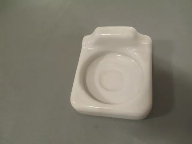 Vintage Ceramic White Cup Holder Bathroom Antique Porcelain Old  