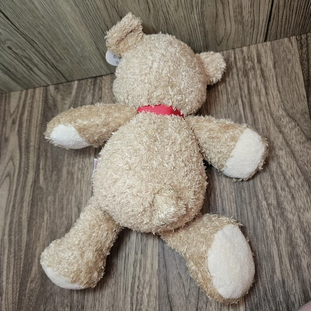 TESCO CUDDLE ME Friends Jack Plush Soft Toy Stuffed Animal Red Bow 11 ...