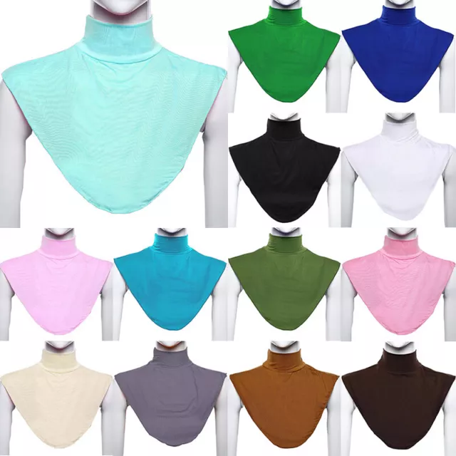 Muslim Women's False Collar Neck Cover Bib Hijab Turtleneck Clothes Accessories