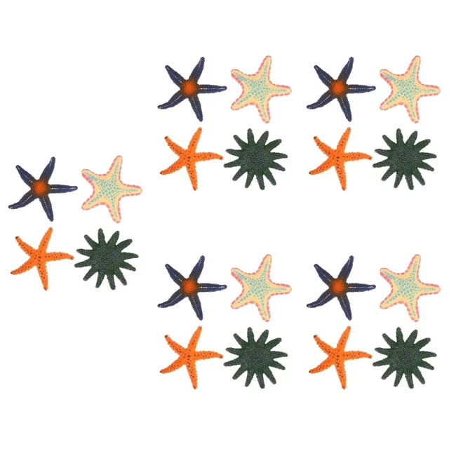 20 piezas Juguete de simulación de estrellas de mar para animales marinos regalo celebridad niño