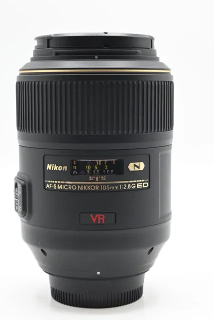 Nikon Nikkor AF-S 105mm f2.8 G VR Micro IF ED Lens AFS #671