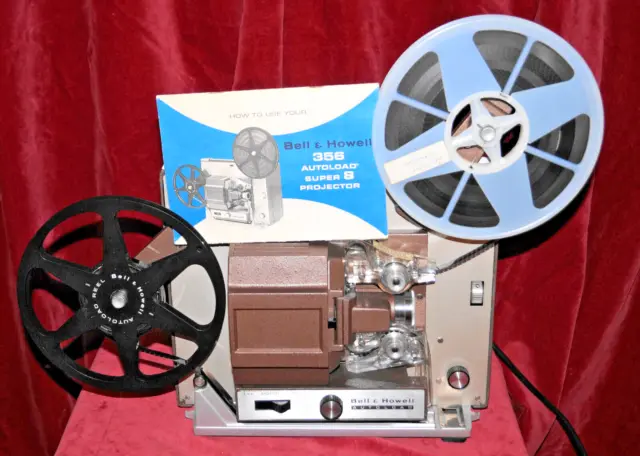 BELL & HOWELL 356 XR 'AUTOLOAD' SUPER 8mm CINE FILM PROJECTOR.