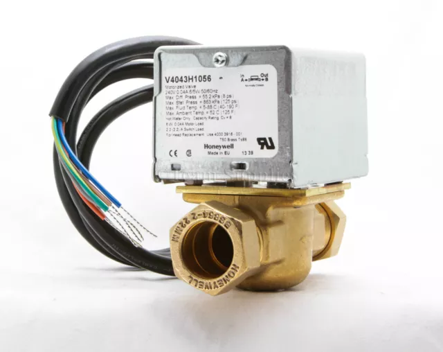 Honeywell 2 Dual Port Motorized Zone Valve 22mm V4043H