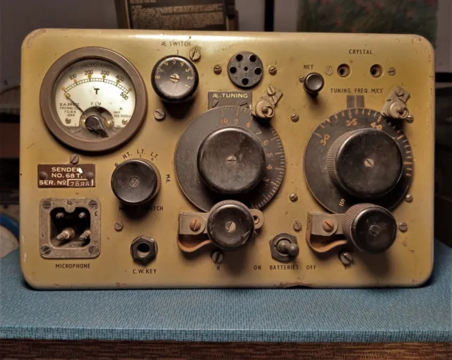 WIRELESS SET68T - WS68T transmitter trasmettitore WWII