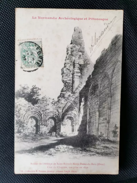 CPA 61 Ruines de l'Abbaye de Saint-Evroult-Notre-Dame du Bois