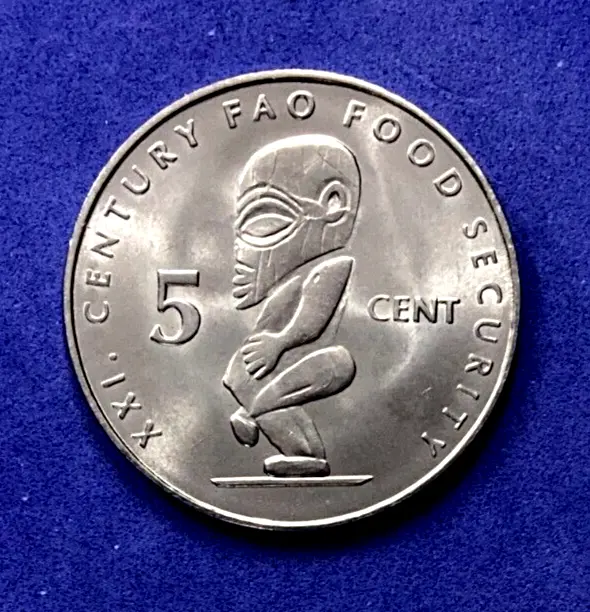 Unc Fao Cook Islands 5 Cents 2000  Excellent Coin A21