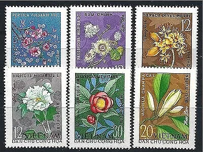 Vietnam 1964 Minr : 301 - 306 Fleurs Flore Menthe
