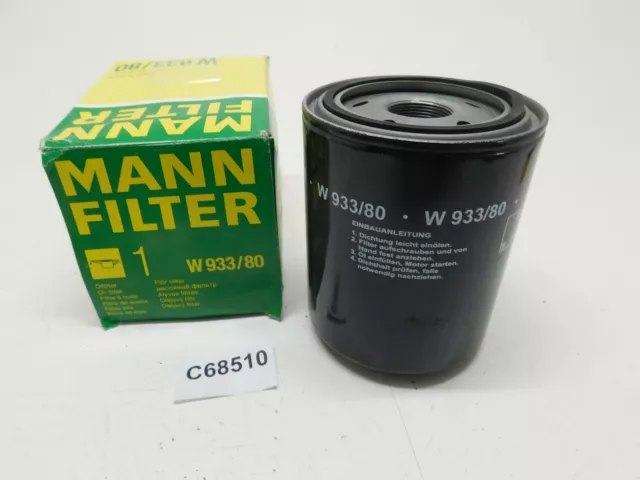 Filtre à Huile Oil Filter Mann Filter Pour Land Cruiser 40 60 W933/80 1560168010