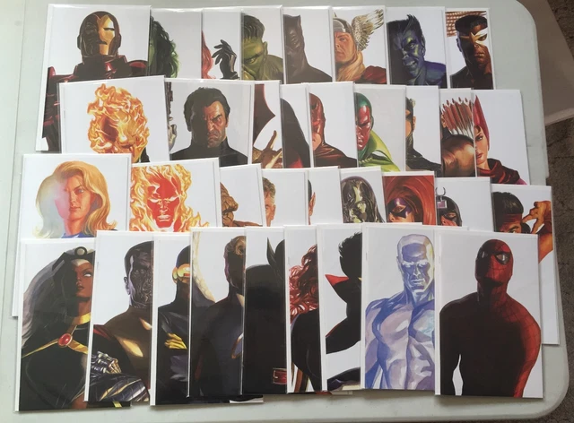 Alex Ross Timeless Virgin 35 Variant Comic Cover Set Lot  Marvel Nm-/Nm Complete