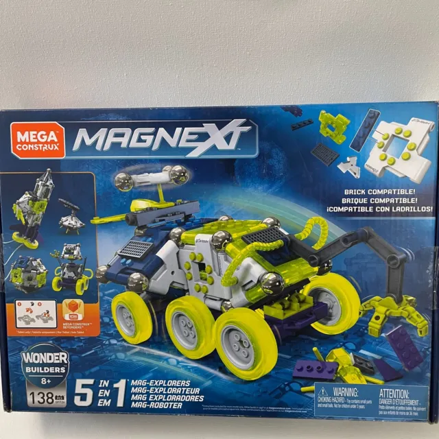 Mega Construx Magnext 5-in-1 Mag-Explorers 138 psc construction set with magnets