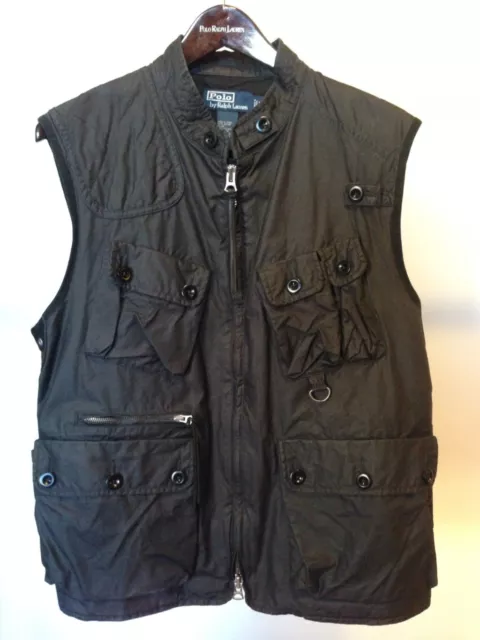 Polo Ralph Lauren Men's Black Motorcycle Vest