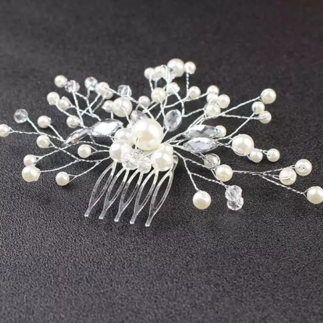 Wedding Hair Comb Crystal Pearl Hairpin Rhinestone Bridal Hair Accessories Best 2