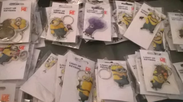 MINION Despicable Me phone bag DS charm light up keyring party bag favour NEW