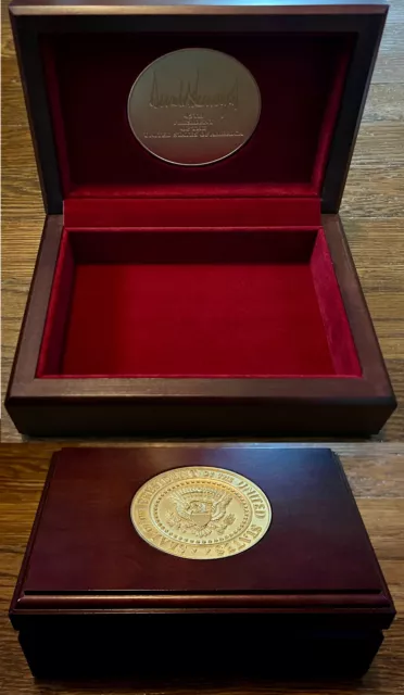 Elegant DONALD J. TRUMP Presidential Seal Trinket/Keepsake/Jewelry Box