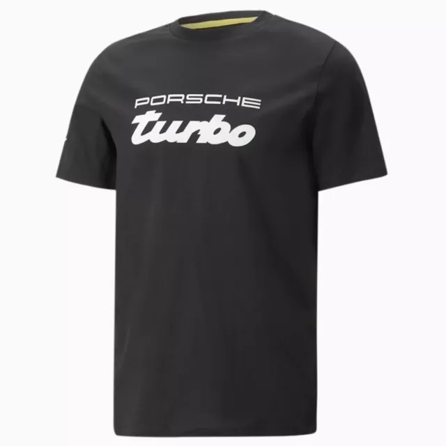 Puma porsche Turbo Legacy Logo 538236-01 Hommes T-Shirt Coton Noir