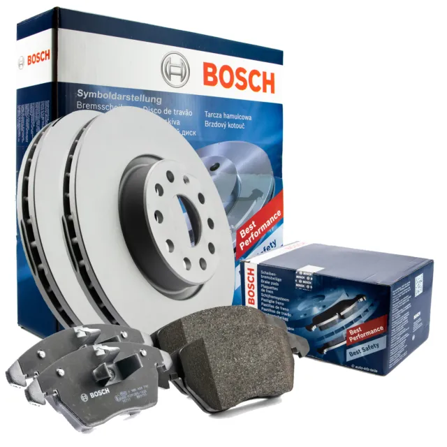 BOSCH 2x BREMSSCHEIBEN + BELÄGE Opel Agila Vorn belüftet!