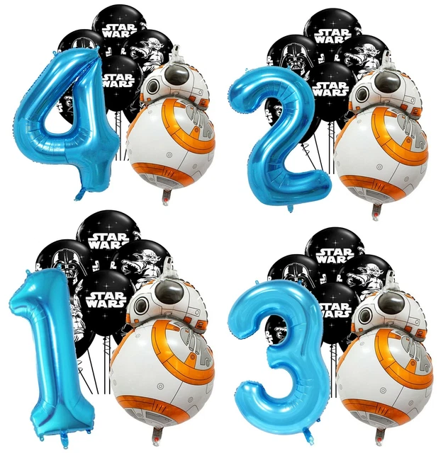 Set Di Star Wars Lamina Numero Palloncini Bambini Compleanno Party Latex