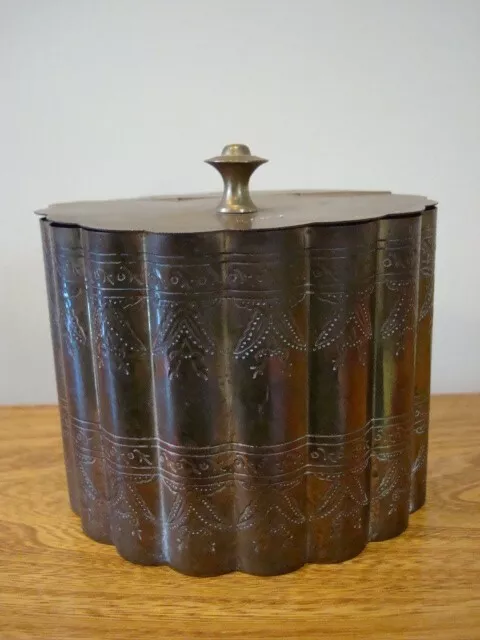 Vintage Brass Tea Caddy