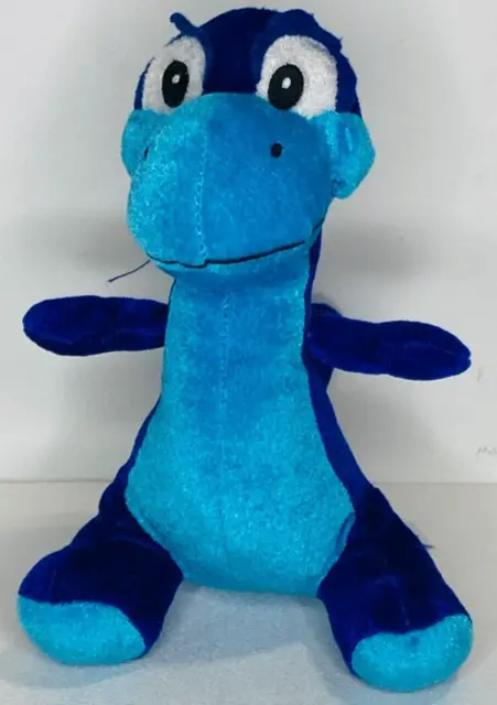 Dinosaur Blue Goofy 11" Clean twotone Stuffed Animal Plush B.J ToyCo Inc 2016
