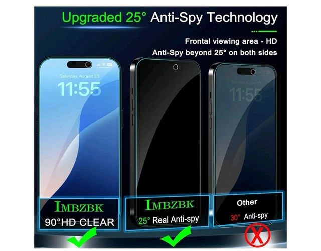 PELLICOLA VETRO TEMPERATO FILM PROTEZIONE PER APPLE IPHONE 14 13 12 11 PRO MAX - Foto 9