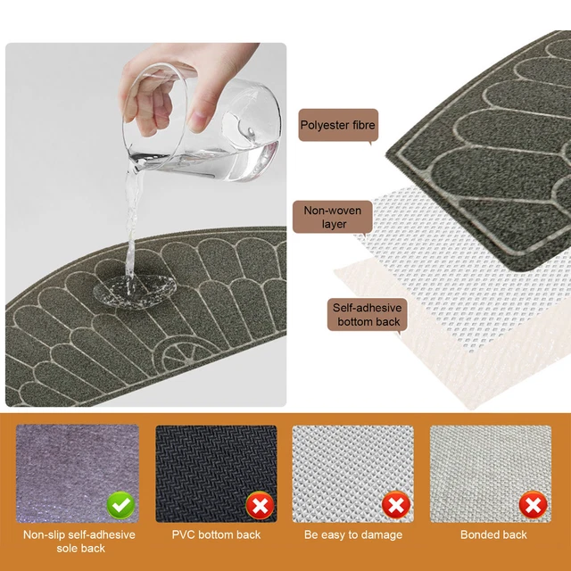 STAIR SAFETY PAD Sticky Tread Selfadhesive Treads for Wooden Stairs