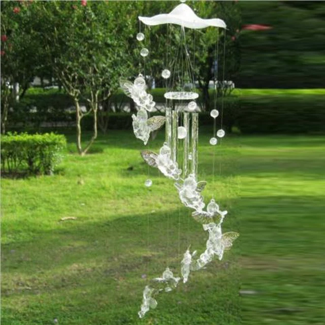 Dekoration Windspiel Gut Glück Deko Metall Cloche Schön Klang Aluminium