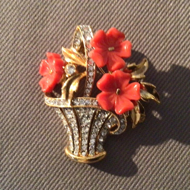 Broche Ancienne Trifari Style Alfred Philippe - Danseuse De Ballet, Bijou Vintage Occasion, Parure De Collection