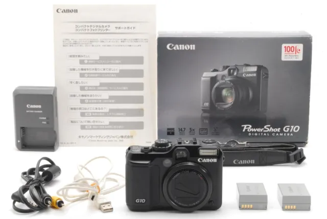 【Near Mint w/Box】 Canon PowerShot G10 14.7MP Compact Digital Camera From JAPAN