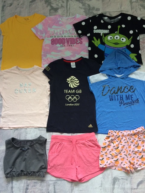 Girls Clothes Bundle 11-12 Years Adidas TU Etc Tops Shorts Etc