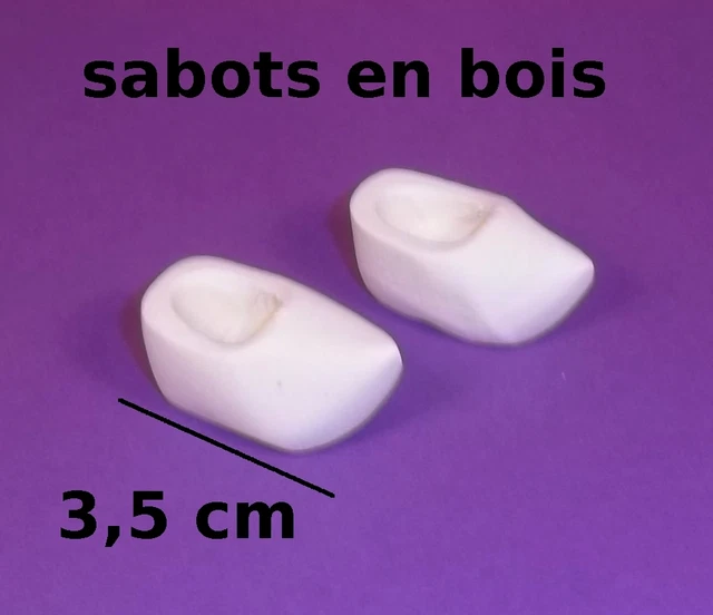 2 Paires de Sabots Bois et Cuir Marron Bois/Cuir - Vendu