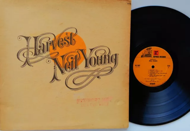 NEIL YOUNG - Harvest  REPRISE 1972 FOLK ROCK LP  Sterling Complete Promo