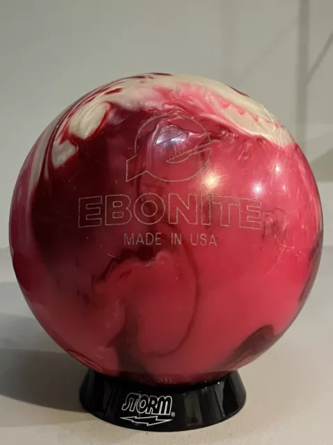 Ebonite Maxim. 10lb Bowling Ball Pink Swirl Made In USA