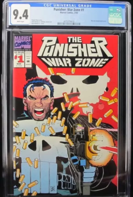 Punisher War Zone #1  CGC 9.04 NM Die Cut Wraparound Cover 1992 Marvel Comics