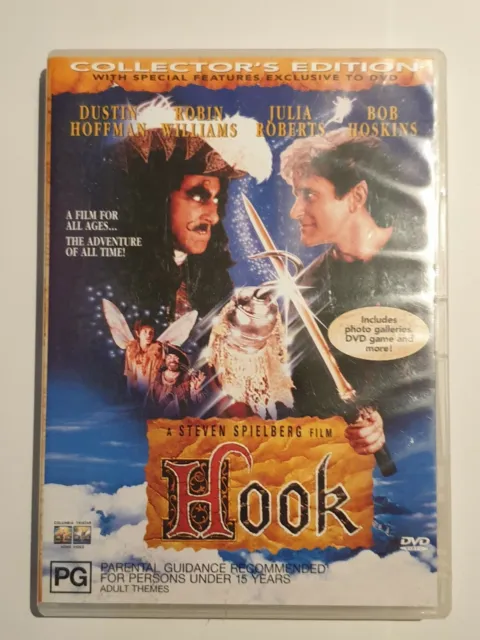HOOK MOVIE PAL PG DVD Region 4 VGC Dustin Hoffman $4.99 - PicClick AU
