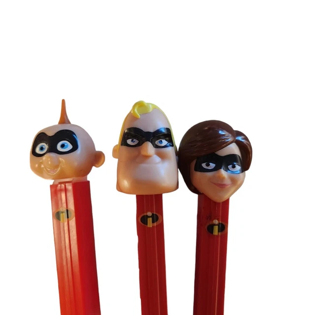 PEZ CANDY DISPENSERS The Incredibles Mom Dad And Baby Made In Hungry