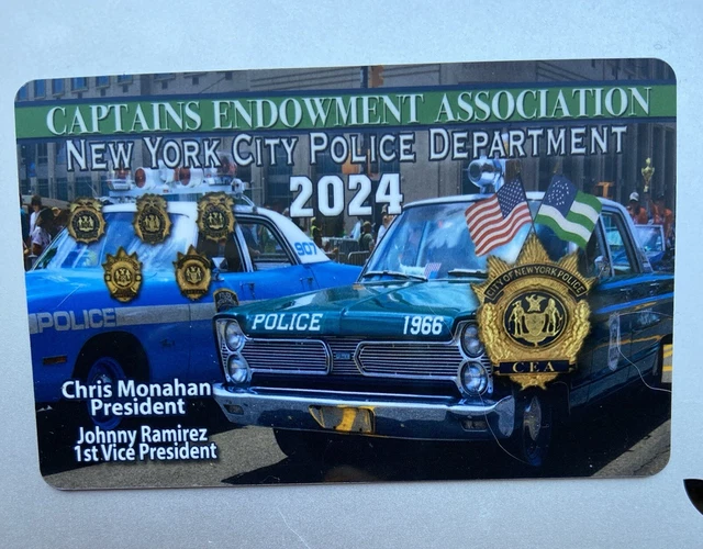 NYC NYPD 2024 CAPTAINS PBA CARD WALLET NOT CEA SBA DEA LBA Free