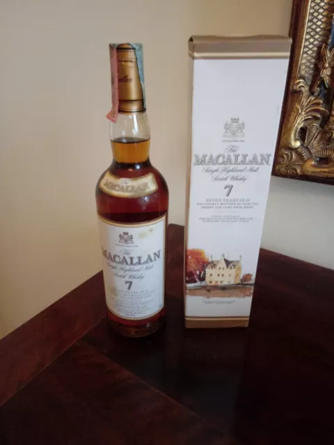 Macallan 7 Years Old Single Highland Malt Scotch Whisky Cl 70 40°  Imp Maxxium