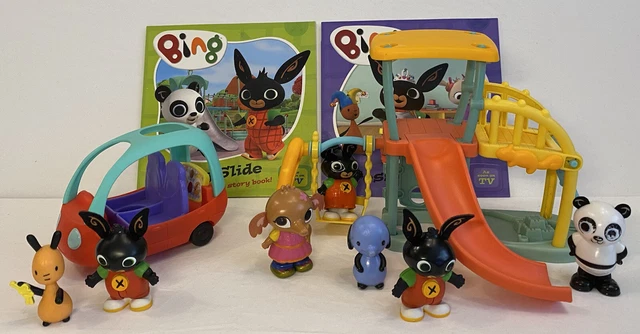 BING BUNNY FLOP Car & Parco Giochi con Figure Bing & Flop Playset  Giocattoli + 2 Libri EUR 35,05 - PicClick IT