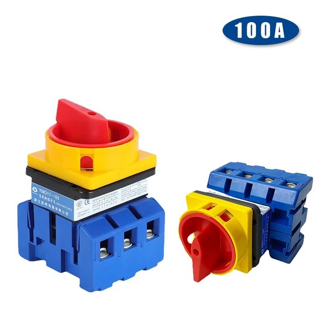 ISOLATOR SWITCH DC Disconnect Load Break ON-OFF 3P/4P Pump Rotary Cam ...