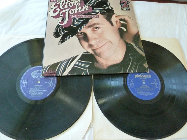 Elton John ~ Live Collection  Double Vinyl 1979 EX+/VG+ New York/London