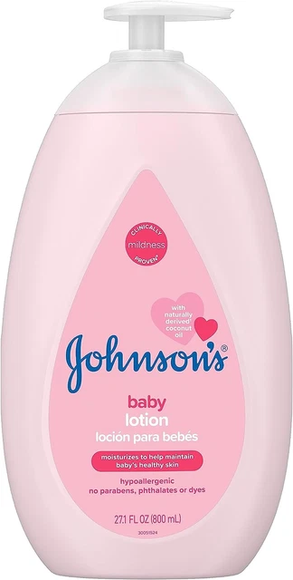 Johnson'S Moisturizing Pink Baby Lotion with Coconut Oil, Hypoallergenic and Der