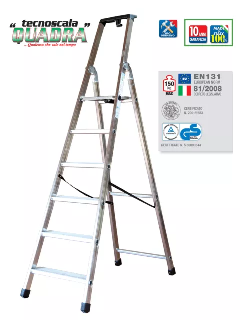 Scala in alluminio FACAL quadra Q50/3 3 gradini ottima qualita'