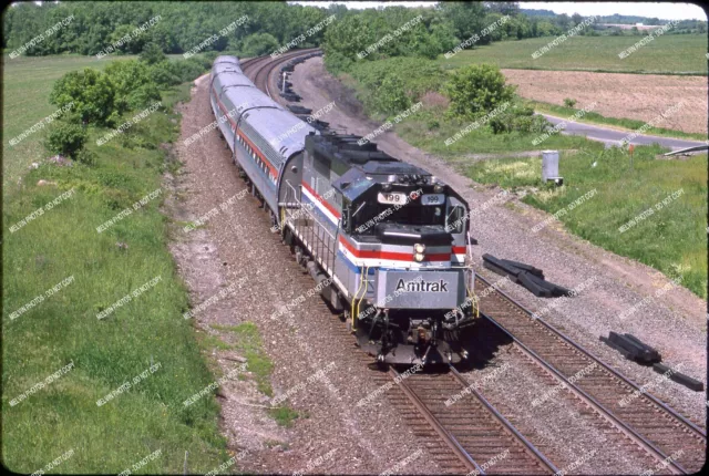 5.	ORIG SLIDE Amtrak 199 GP40TC in sehr frischem Lack Original Kodachrome Slide PR