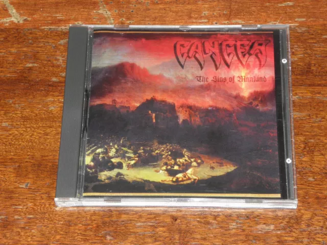 CANCER - THE SINS OF MANKIND (CD ALBUM 1993) USA FIRST PRESS on RESTLESS RECORDS