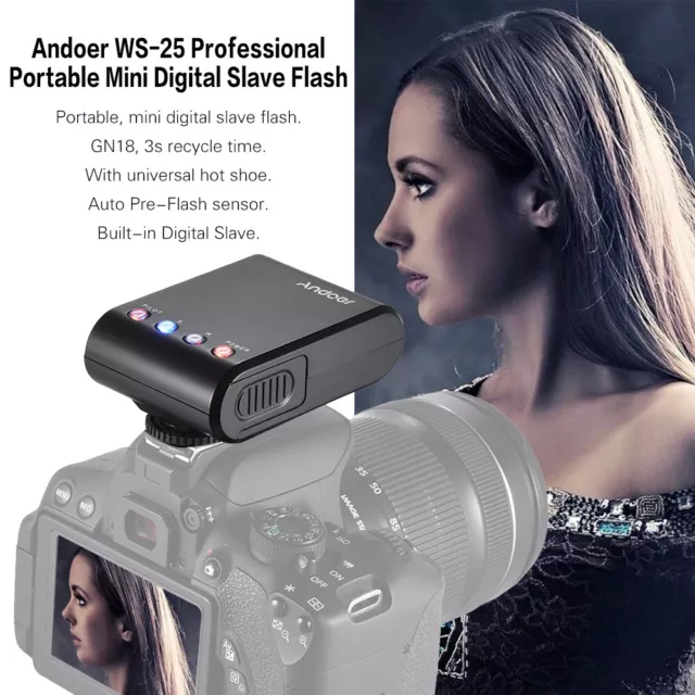 WS-25 Professional Portable  Digital Slave Flash Speedlite Z6T4