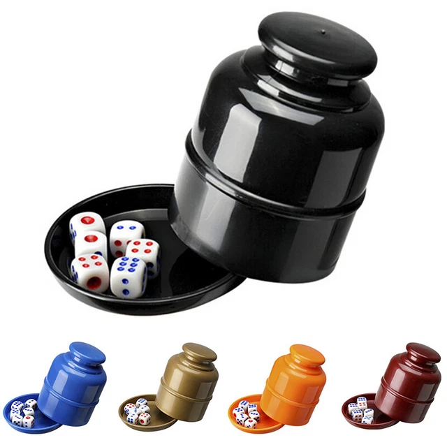 NEW 8-Sided Poker Dice Game in Tube 5 Eight Sided D8 Gambling Set Koplow