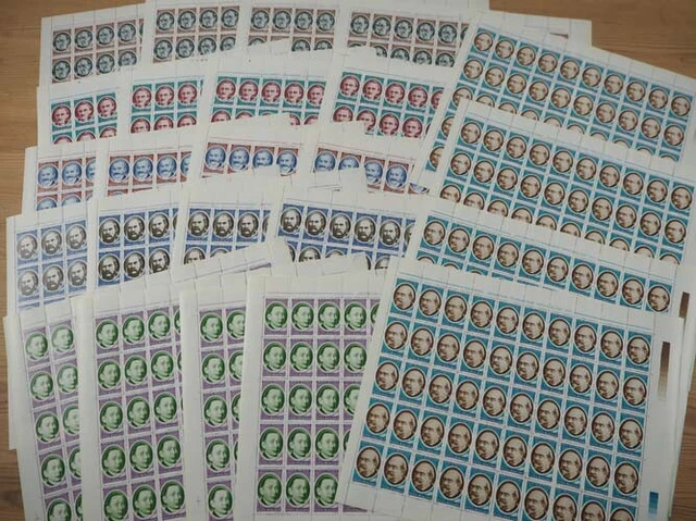 1991 Rumänien; 200 Serien Persönlichkeiten, postfrisch/MNH, MiNr 4752/57, ME 700